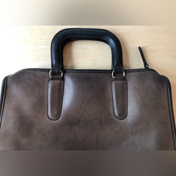 Vintage Coach NYC Slim Satchel in Mocha - Picture 8 of 16